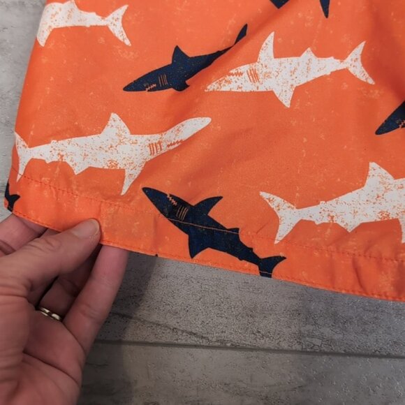 3/$20 Joe Fresh Shark Print Swim Trunks Beach Summer Bathing Suit Shorts - Picture 8 of 11
